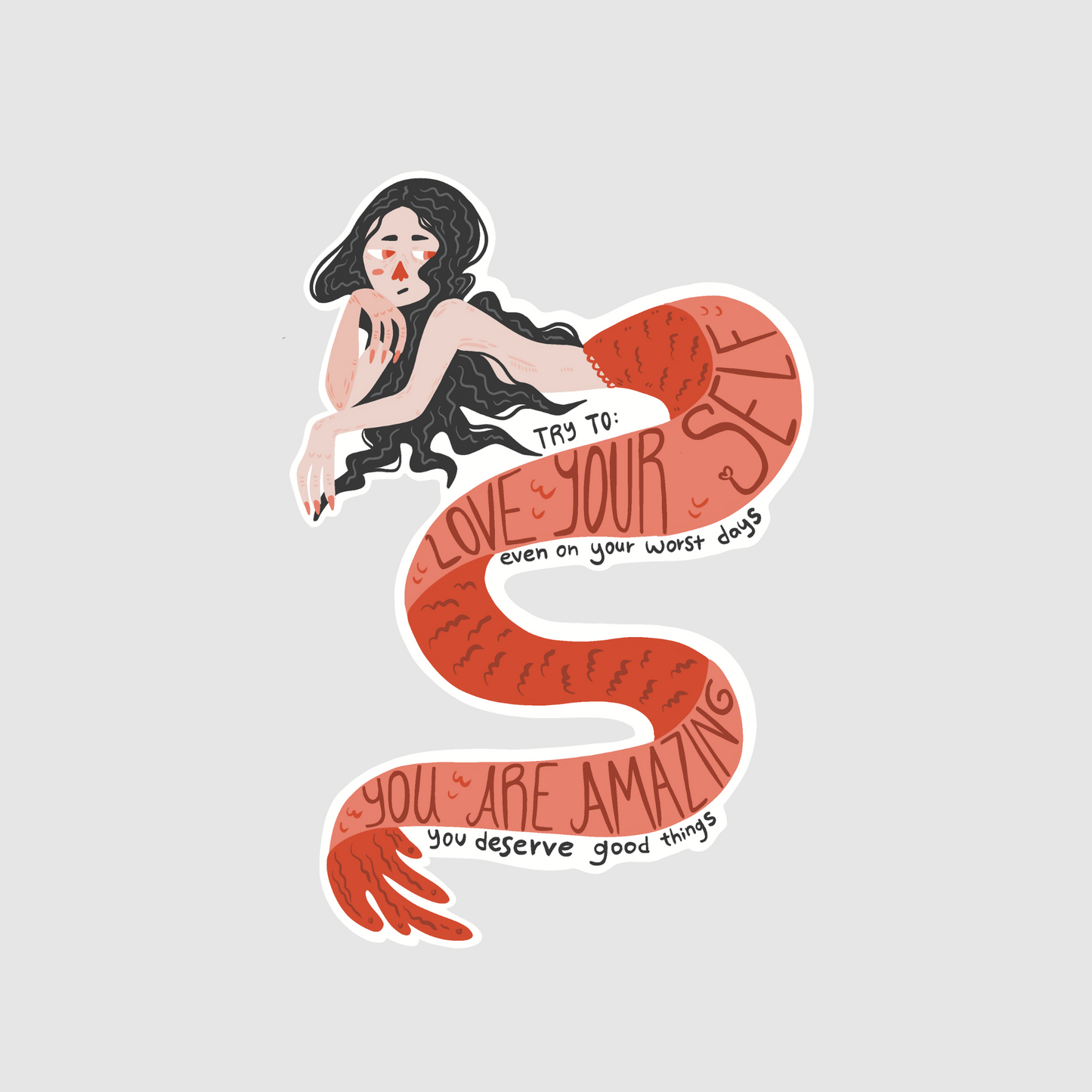 Love yourself - you are amazing sticker