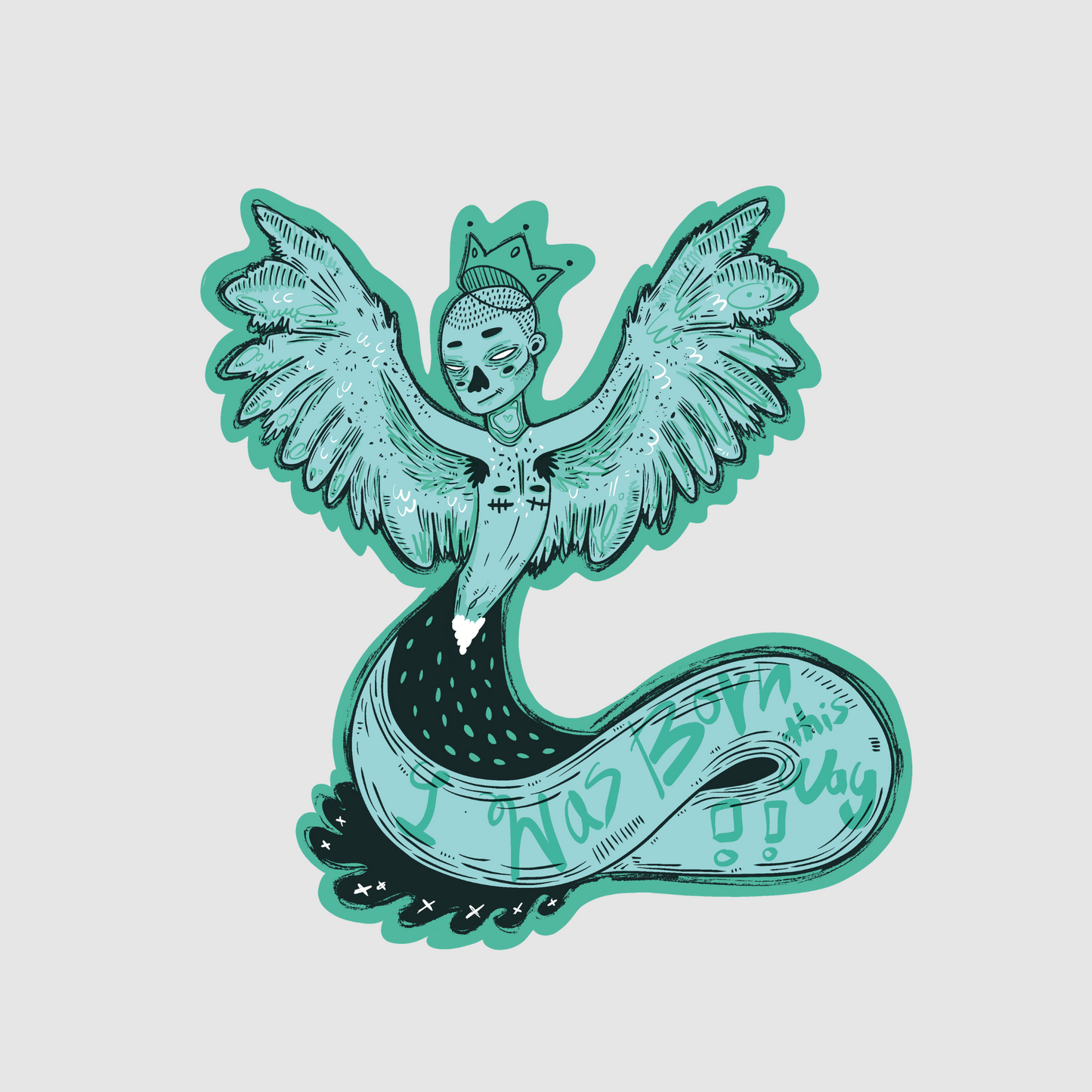 Trans awareness - i was born this way sticker