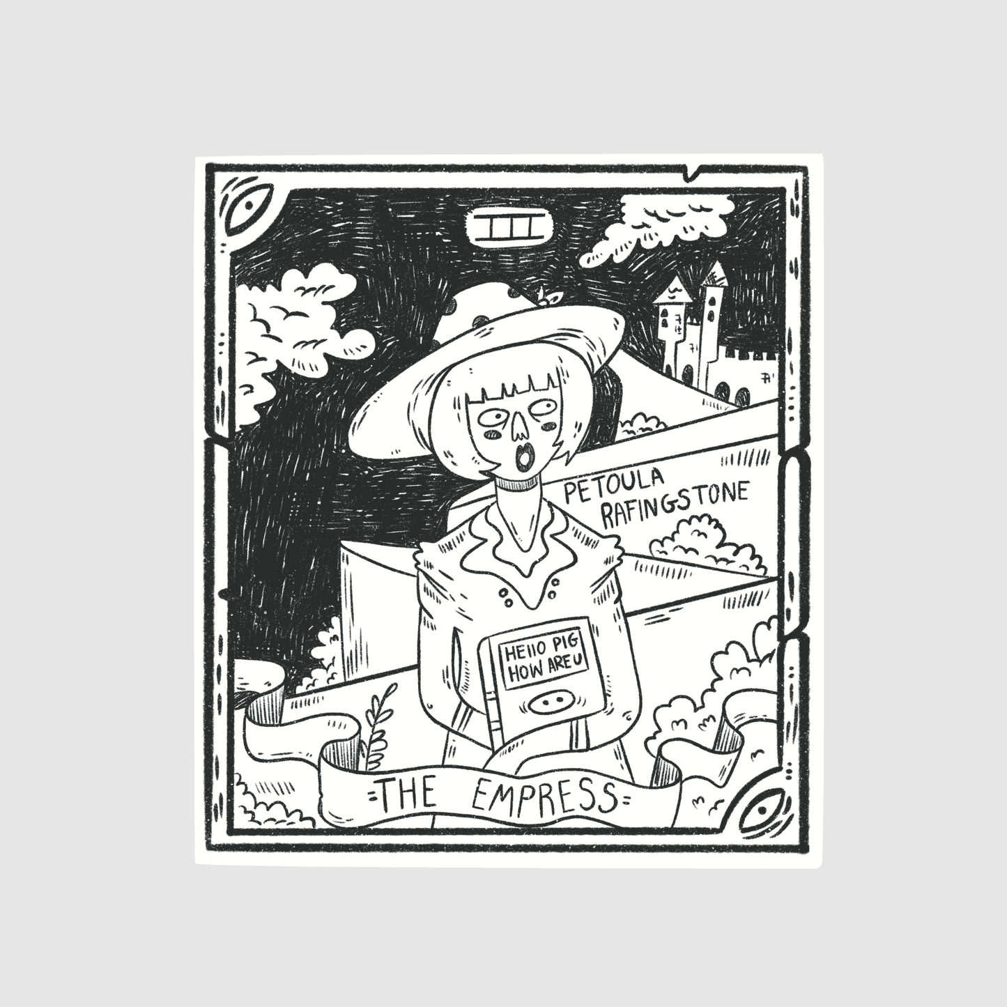 The empress - petoula rafingstone sticker