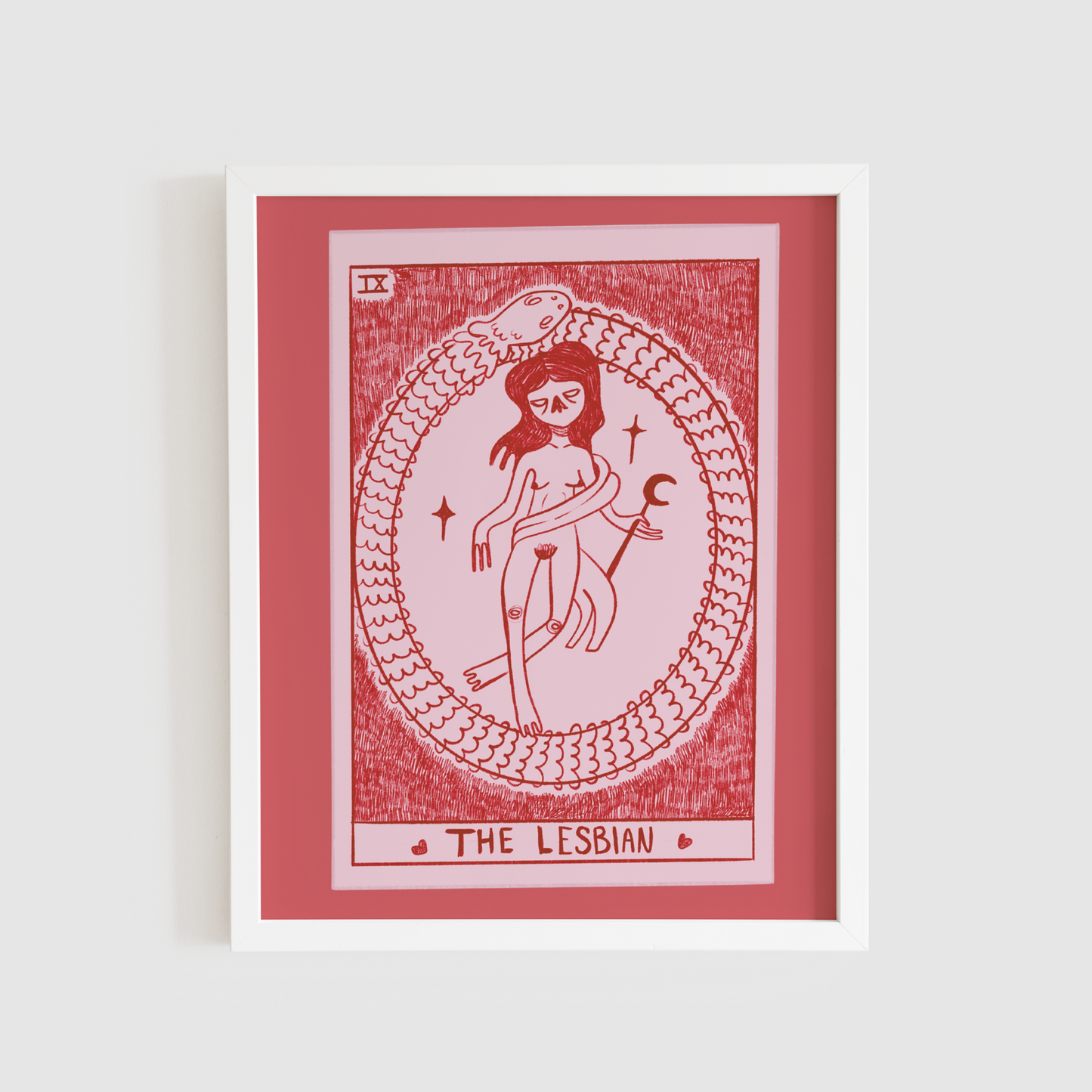 Tarot card - the lesbian print