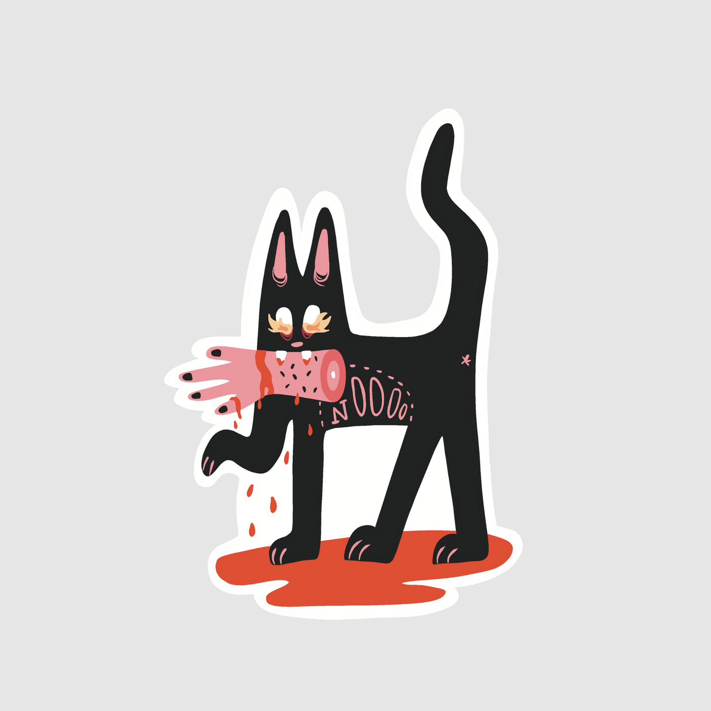 Halloween - a little gift hooman sticker