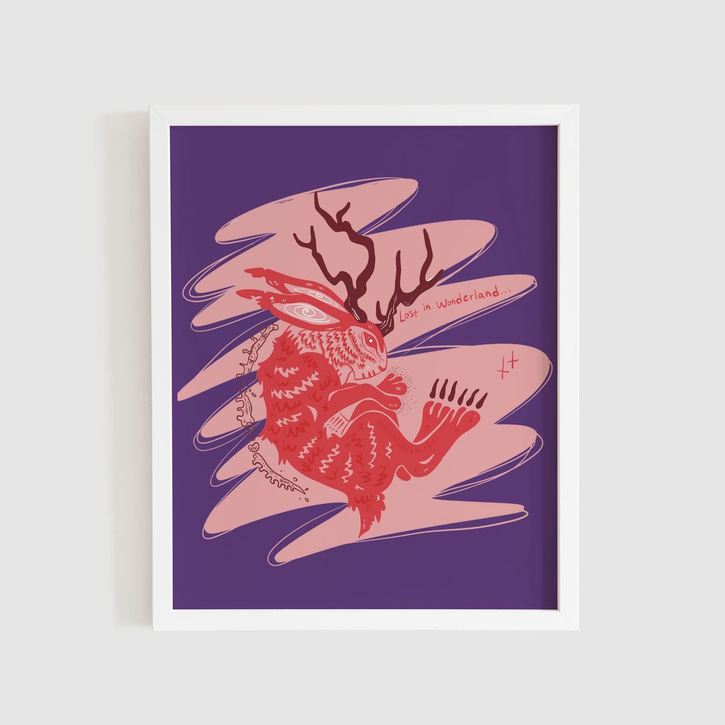 Lost in wonderland - rabbit print