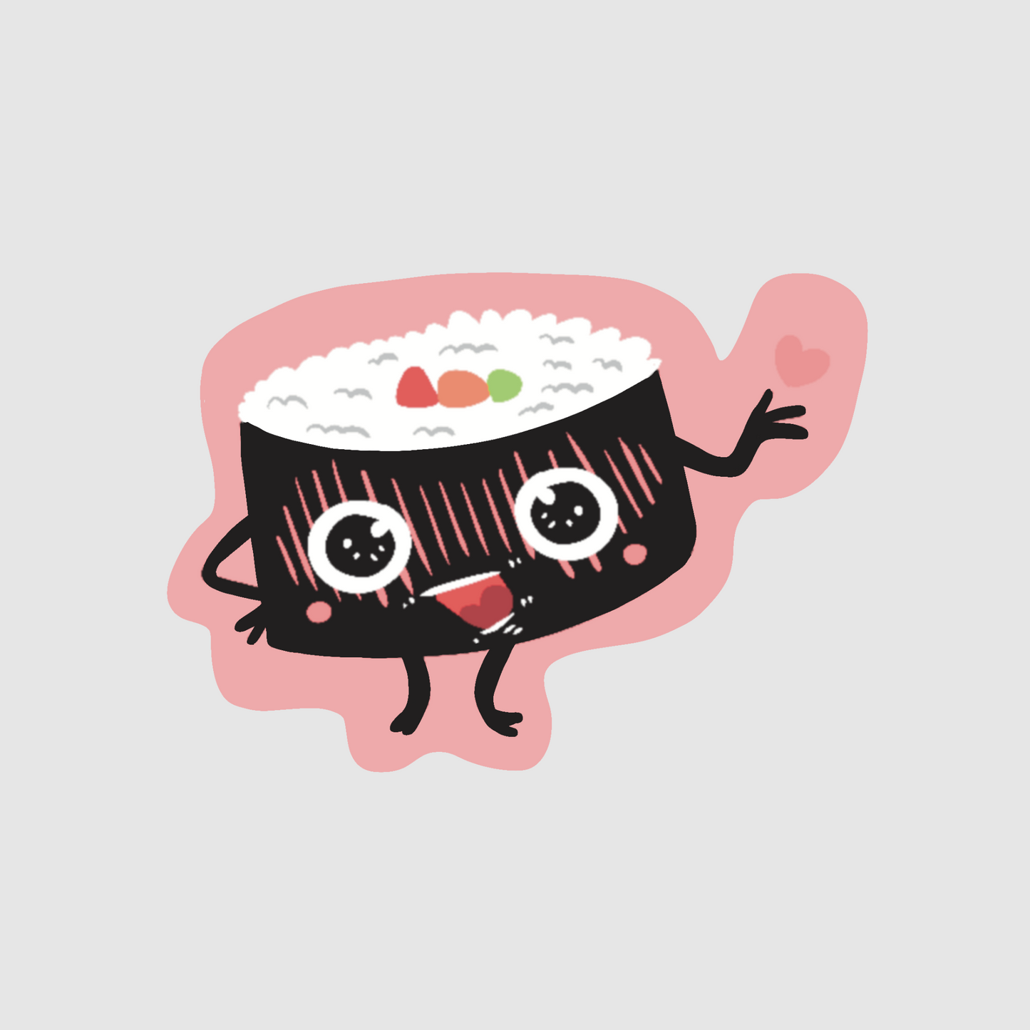 Sushi - happy maki sticker
