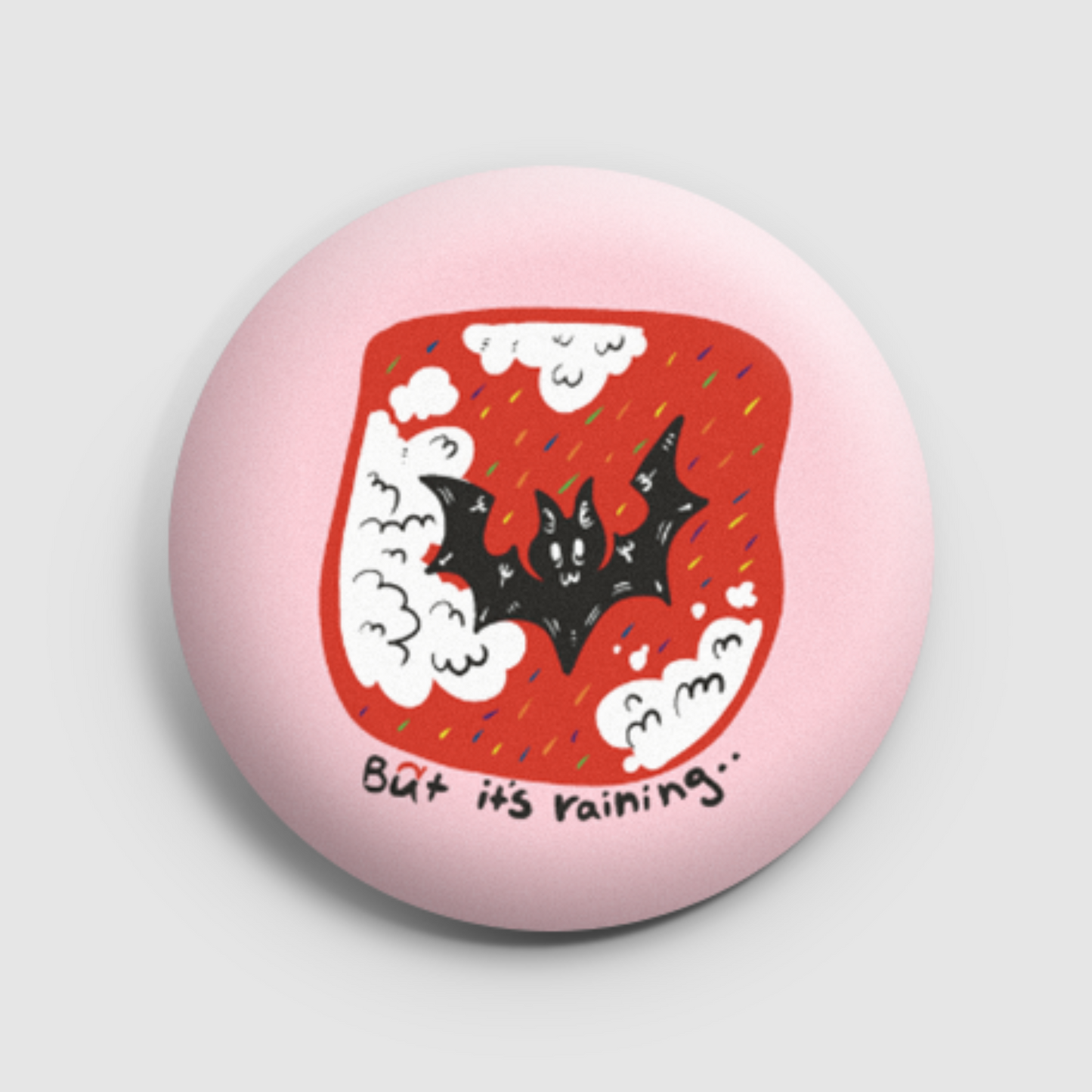 Halloween bat - but it's raining pin