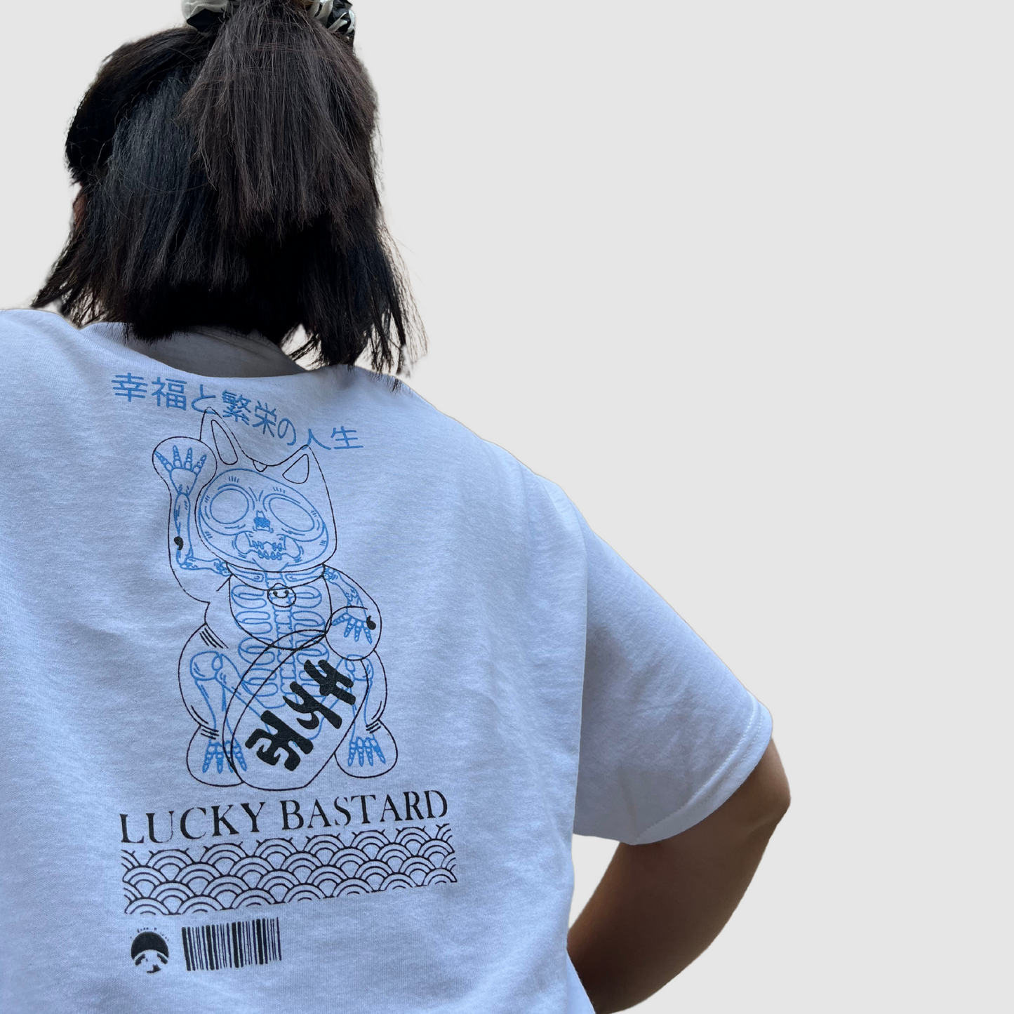 Lucky Bastard - Maneki Neko Cat T-shirt