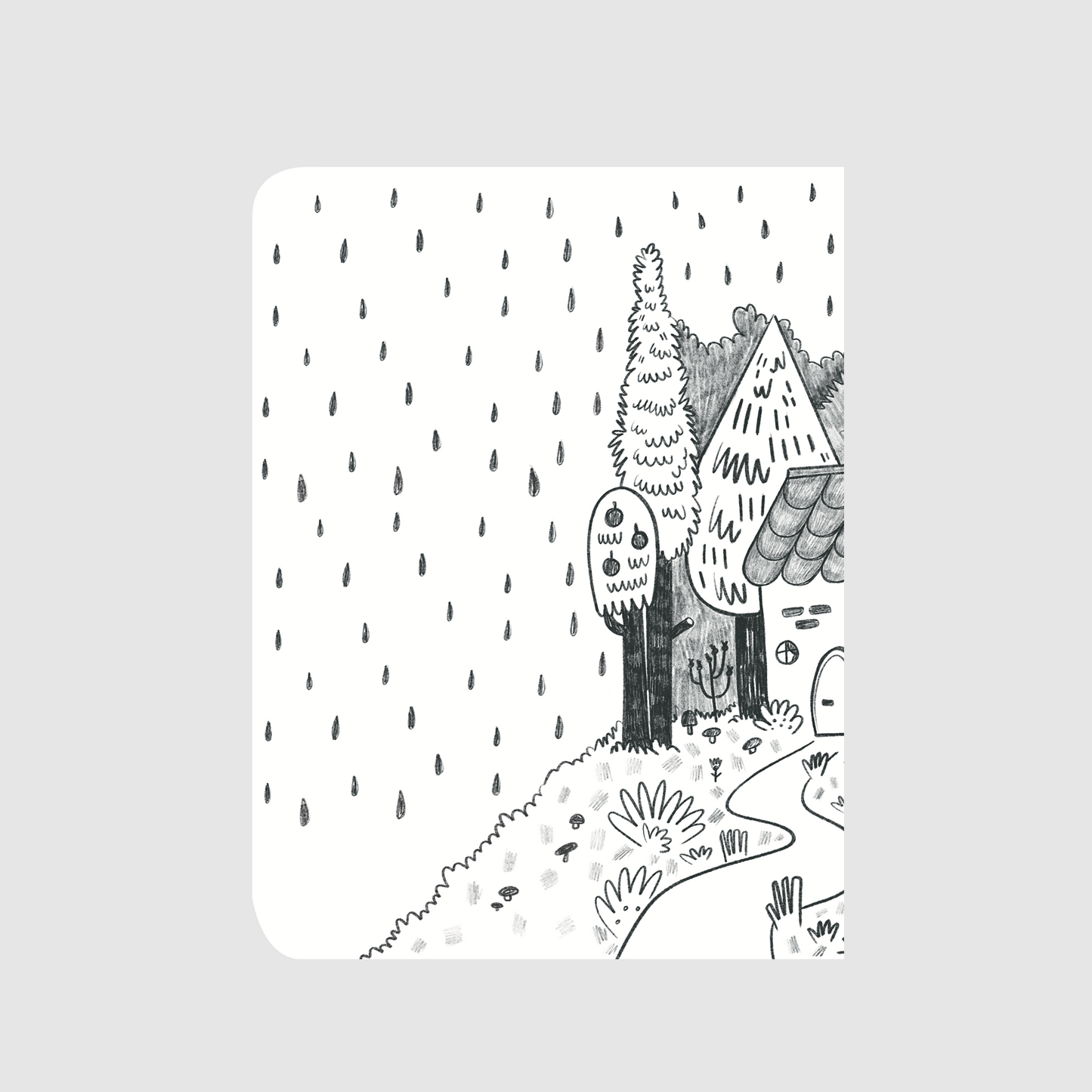 Cabin in the forest - nature notebook