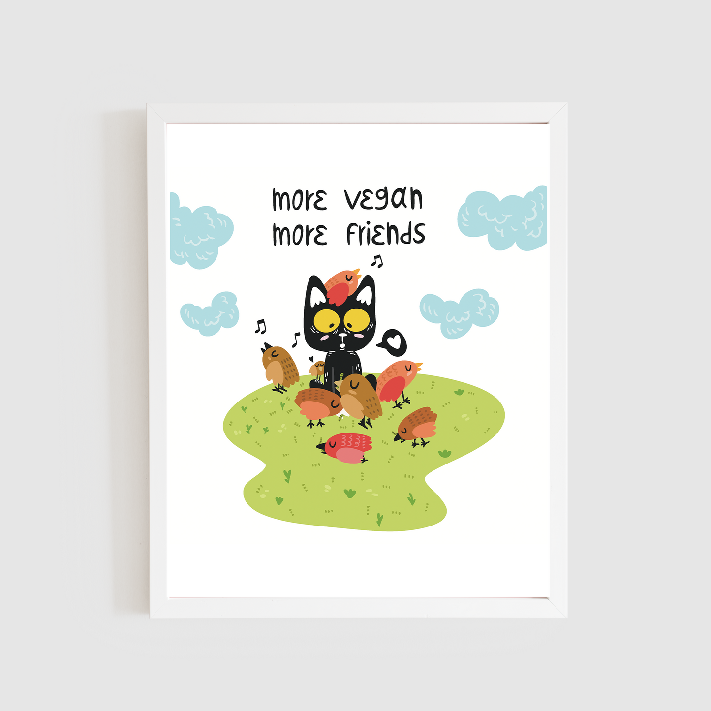 More Vegan More Friends Print