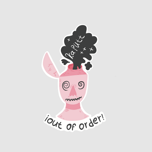 Kaputt - i out of order sticker