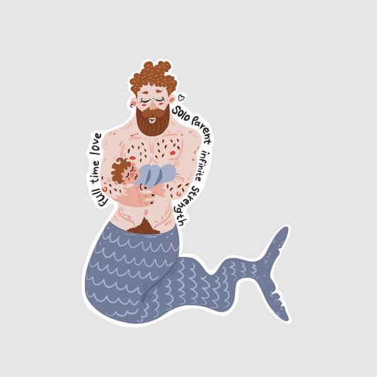 Full time love - single parent, infinite strength sticker