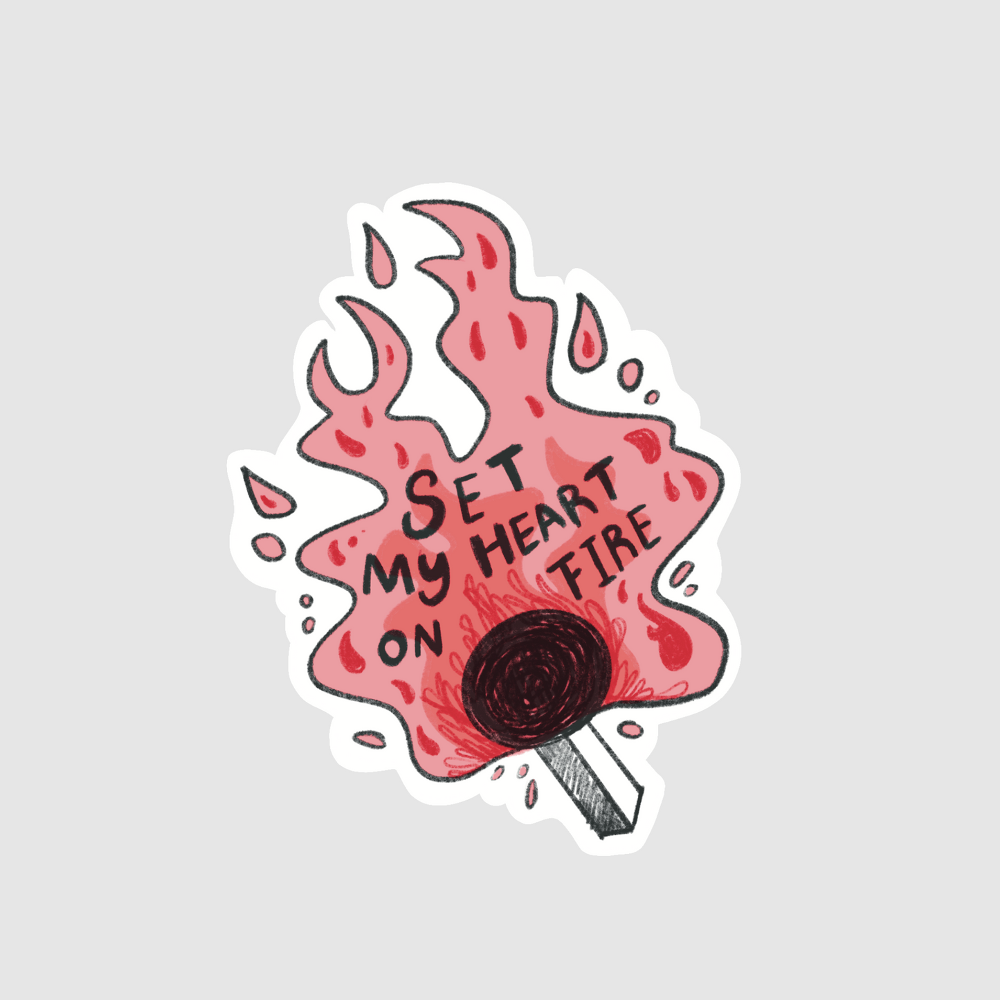 Match - set my heart on fire magnet