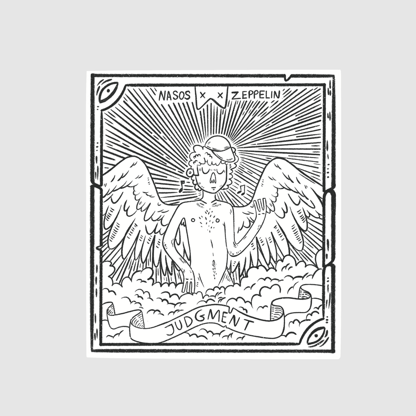 The judgment - nasos zeppelin sticker