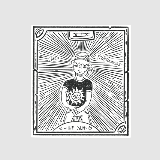 The sun - lakis fourtounakis sticker