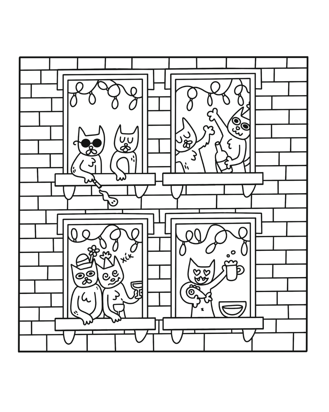 Comfy Moments Colouring Book