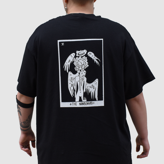 The nonbinary - tarot card t-shirt