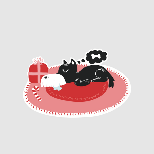 Dog - doggo dreaming sticker