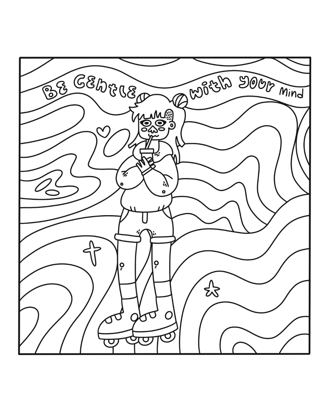 Mental Health Colouring Book