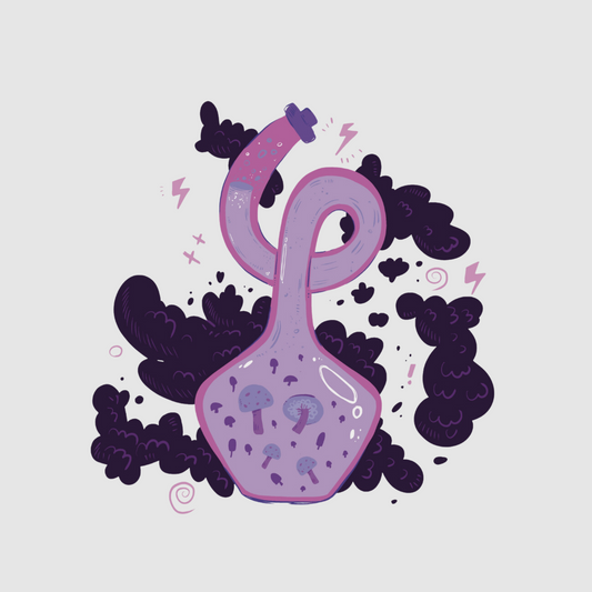 Mushroom bottle - potion sticker