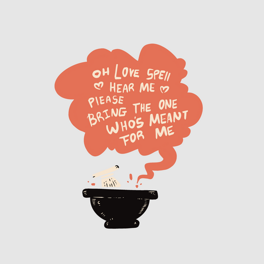 Love spell - casting a love spell sticker