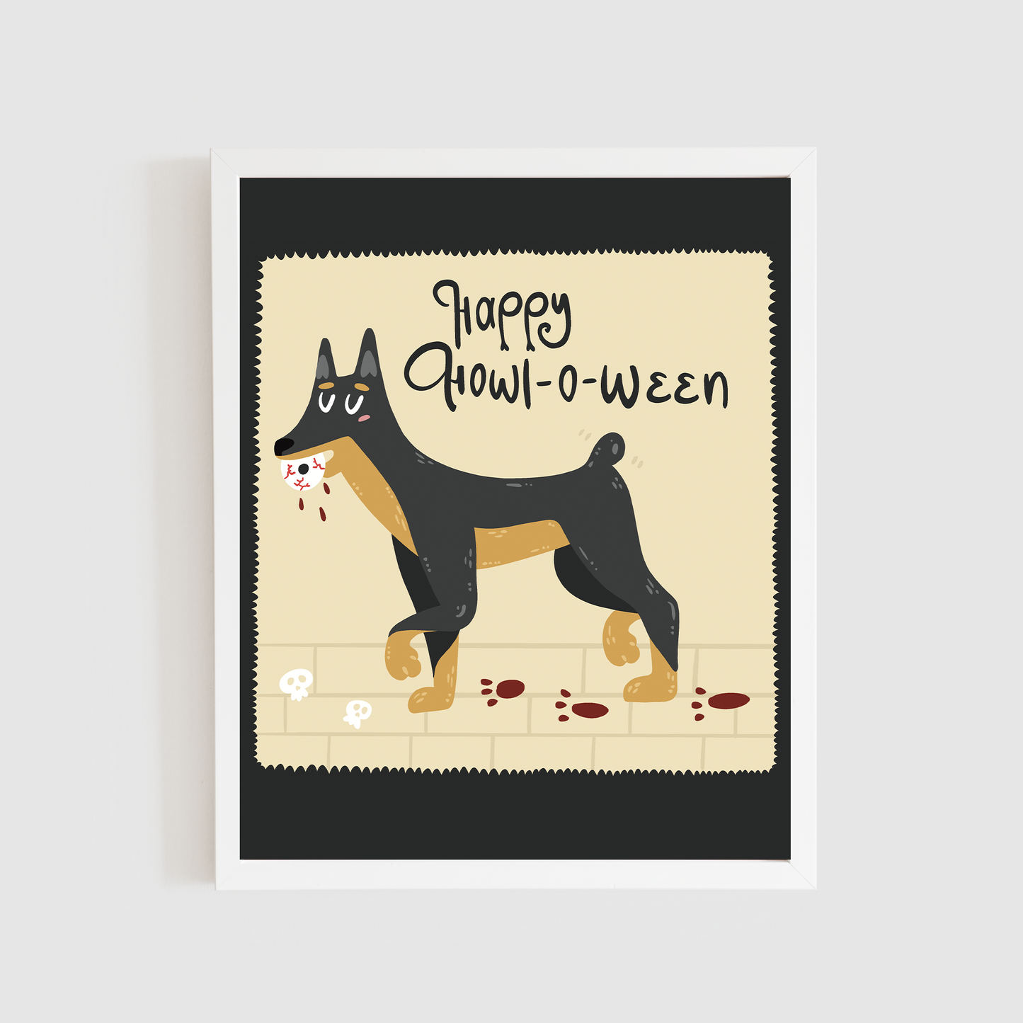 Happy Howl-o-ween Print