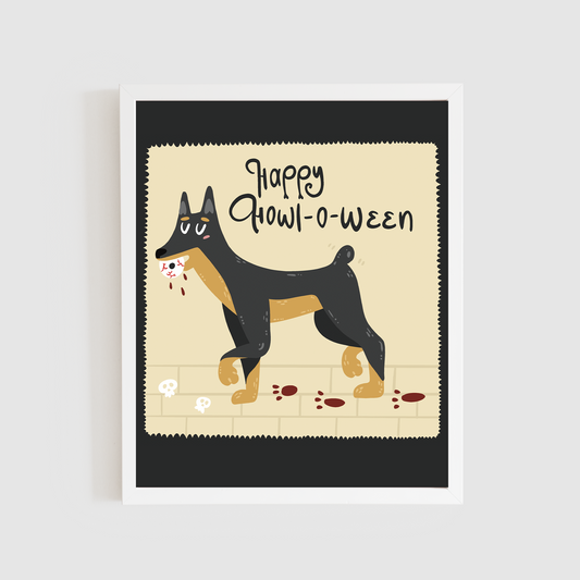 Happy Howl-o-ween Print