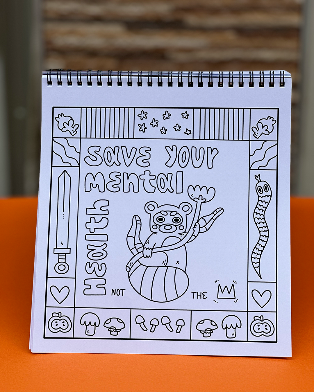 Mental Health Colouring Book